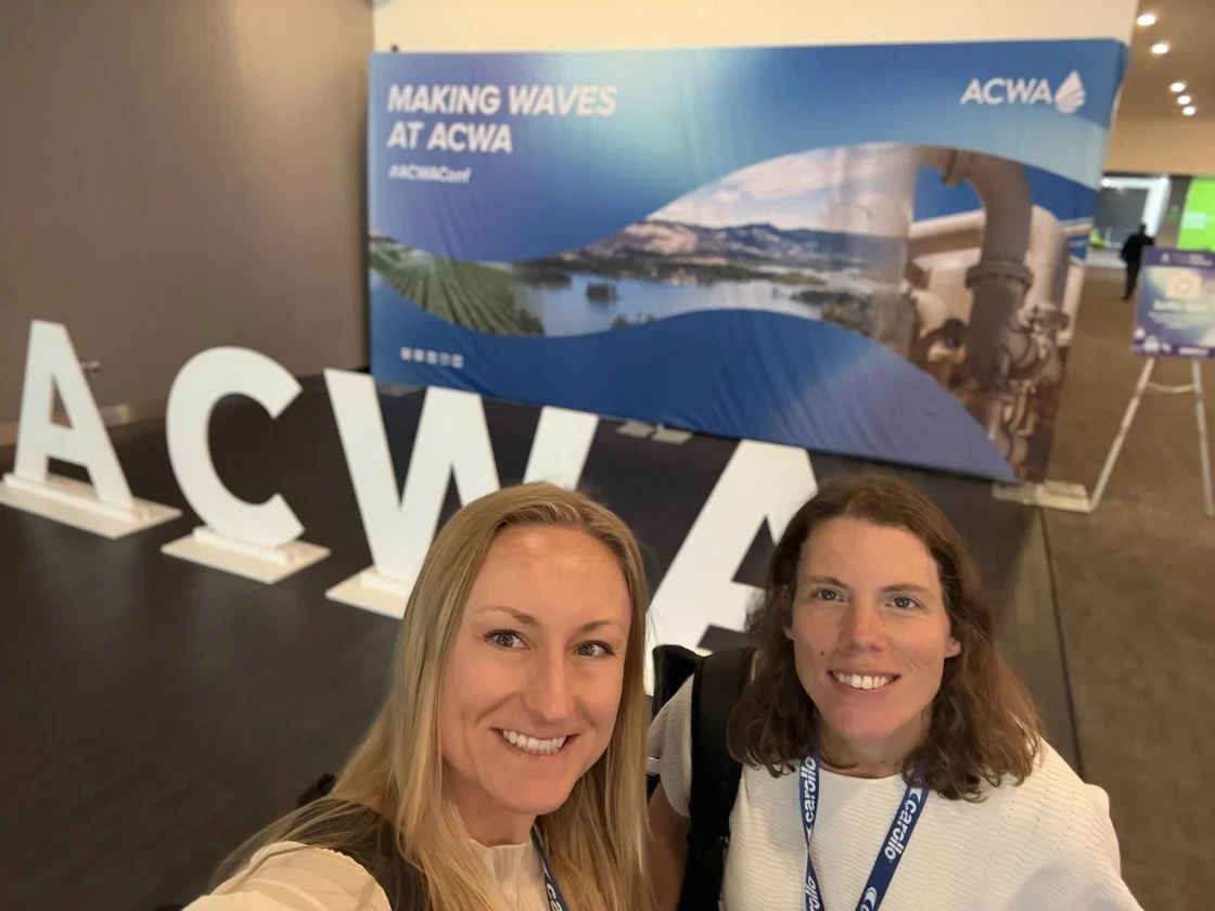 Alex Truby and Laura Read at the Spring ACWA event in Sacramento.